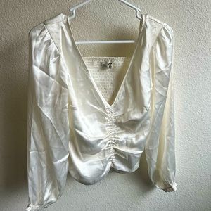 Cream Abercrombie blouse